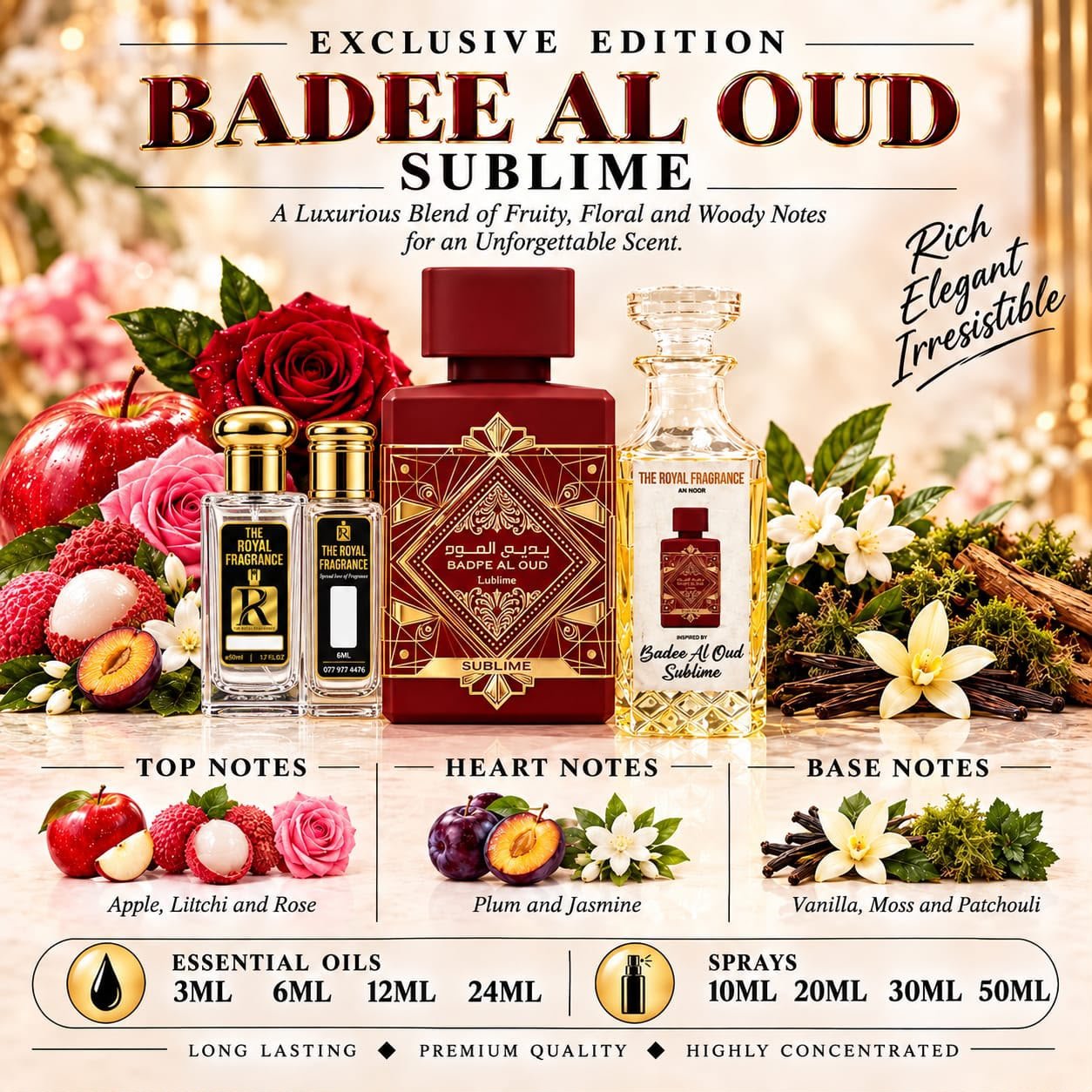 Badee Al Oud Sublime  Lattafa