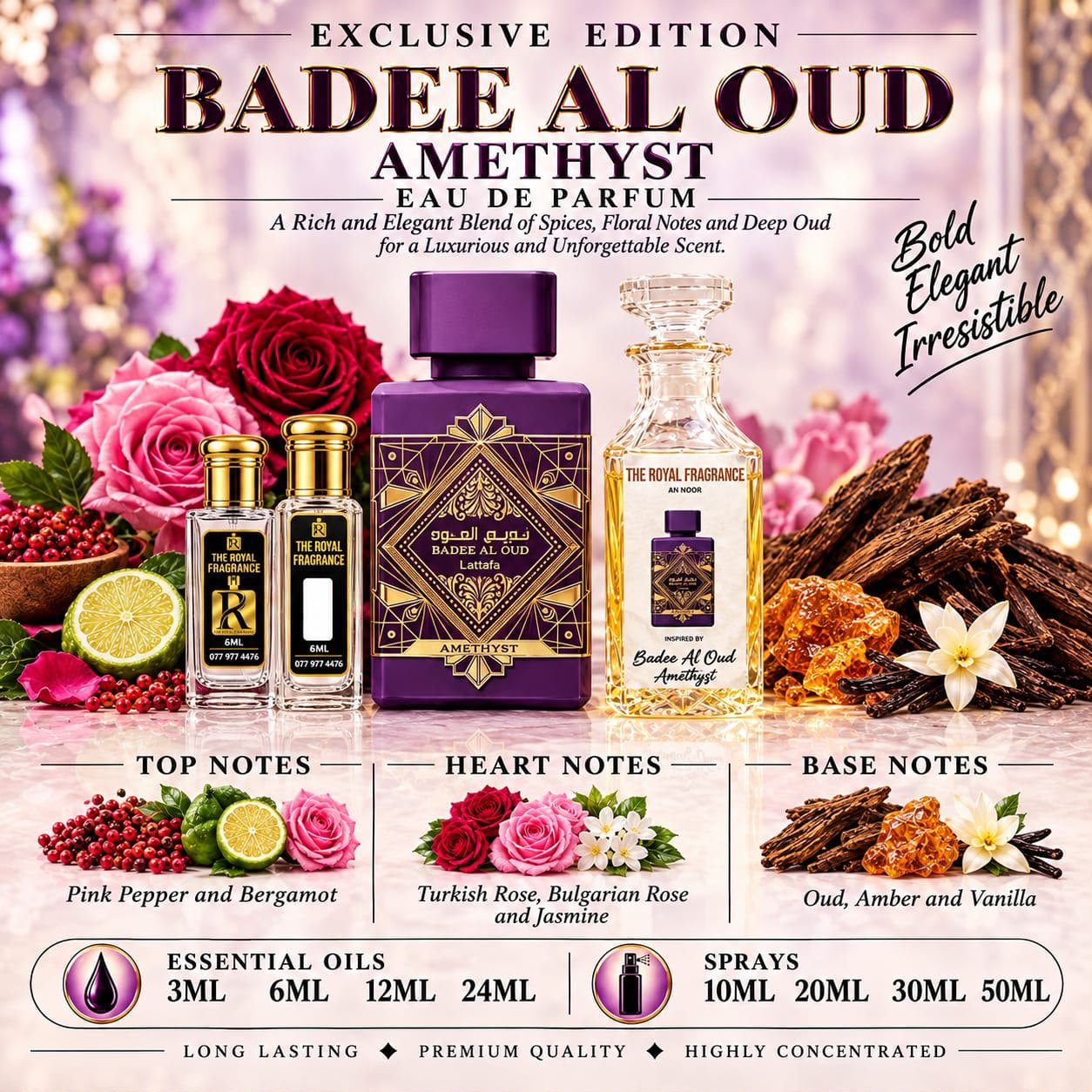 Badee  Al Oud Amethyst Lattafa